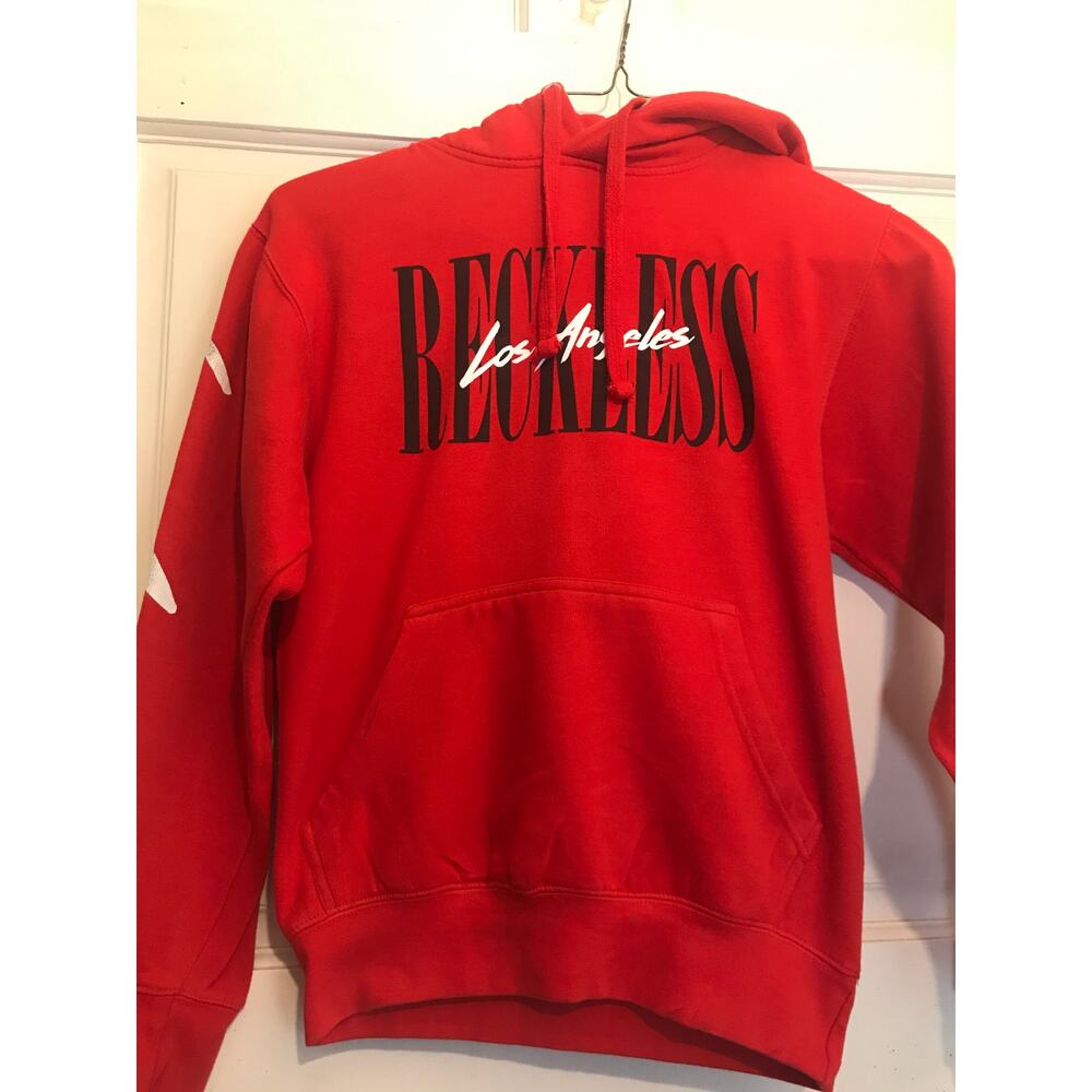 YR Hoodie Sweatshirt Women's XS Red  W/Drawstring Closure